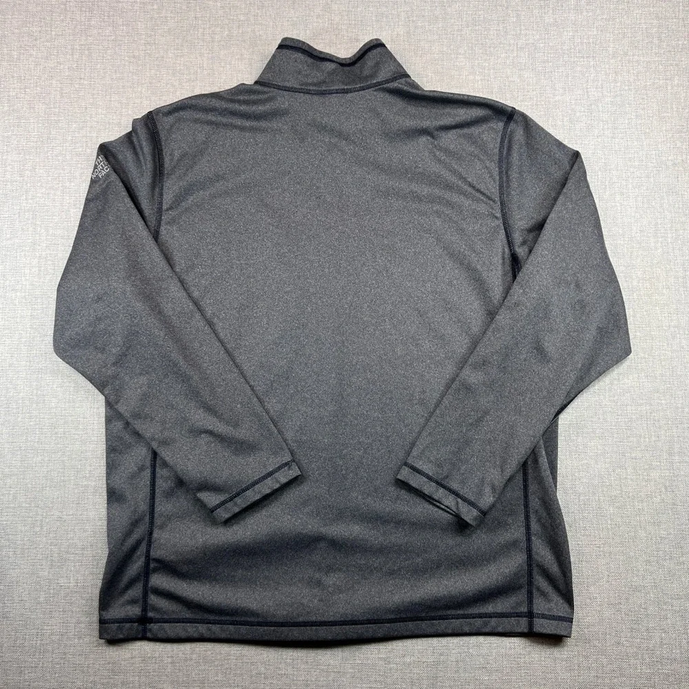 The North Face 1/4 Zip Pullover Men XXL Gray Fleece Acrisure Logo Corporate Golf